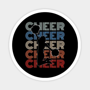 Retro Cheerleading Cheerleader Magnet